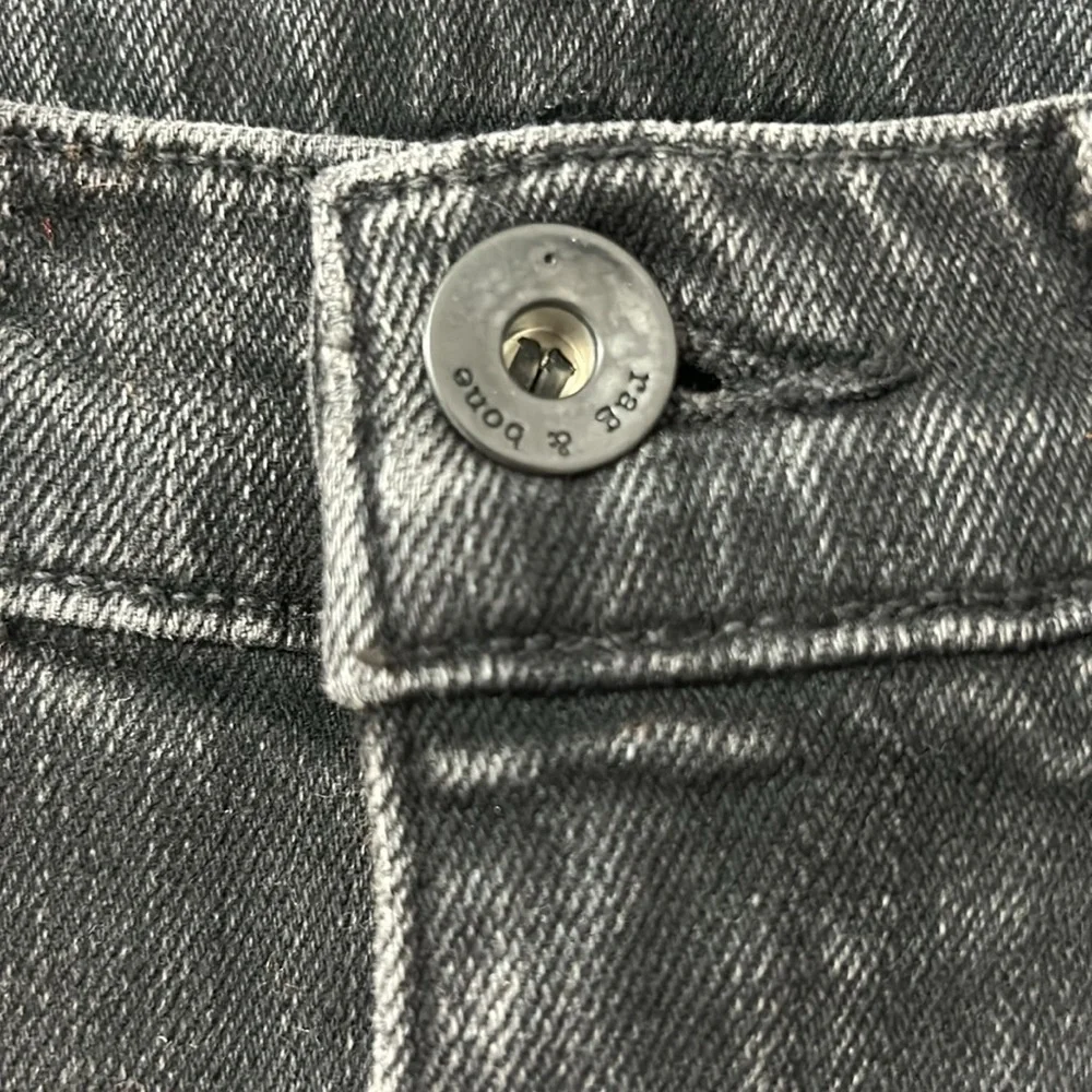 ✨ RAG & BONE ✨ NWT Black Destructed High Rise Ankle Skinny Jeans Size 25 - Picture 12 of 16